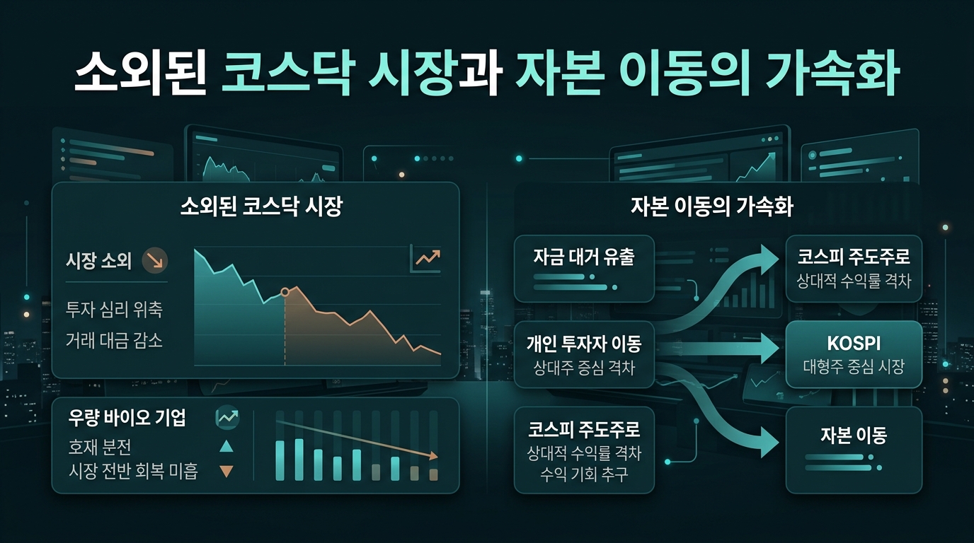 소외된 코스닥 시장과 자본 이동의 가속화