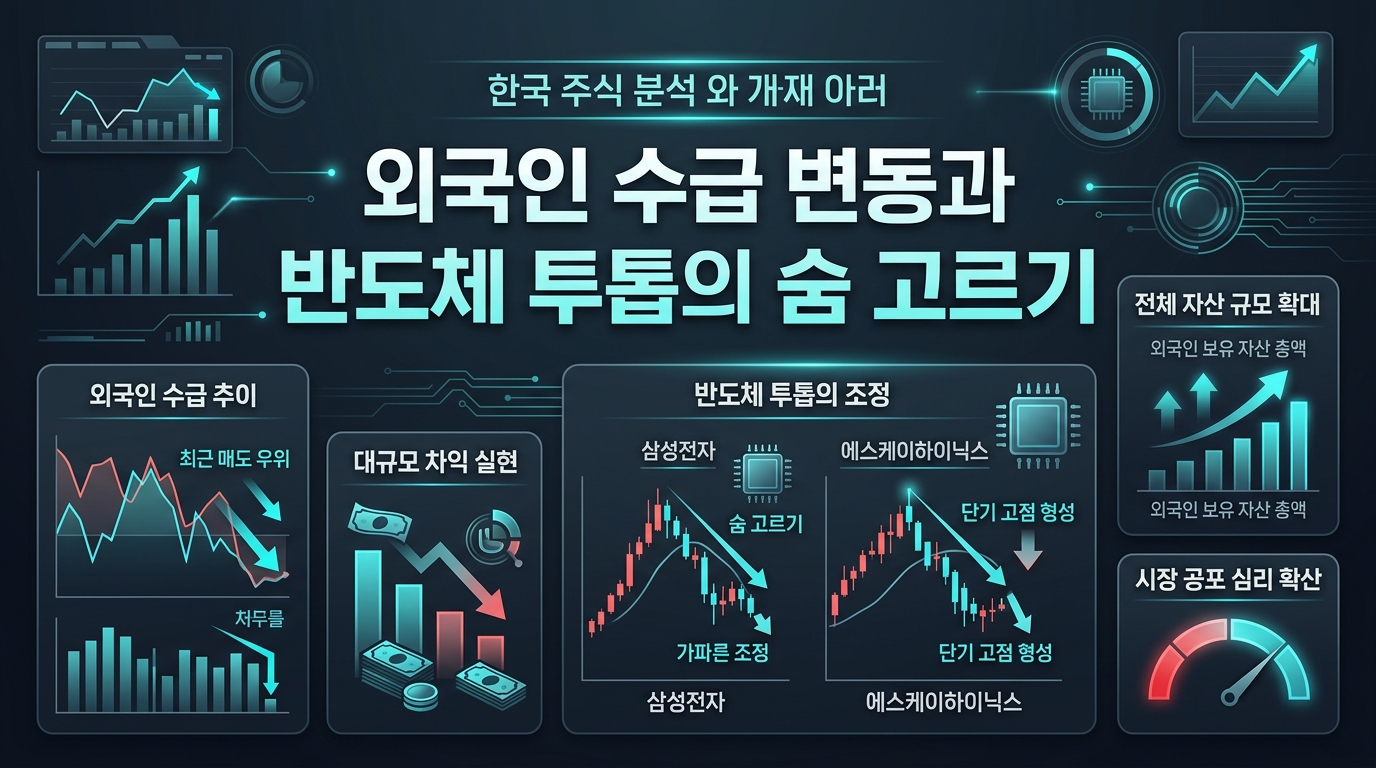 외국인 수급 변동과 반도체 투톱의 숨 고르기