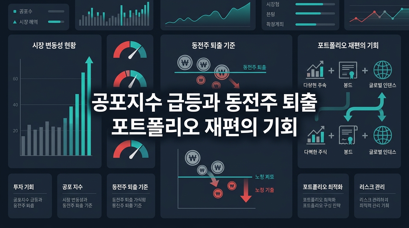 공포지수 급등과 동전주 퇴출, 포트폴리오 재편의 기회