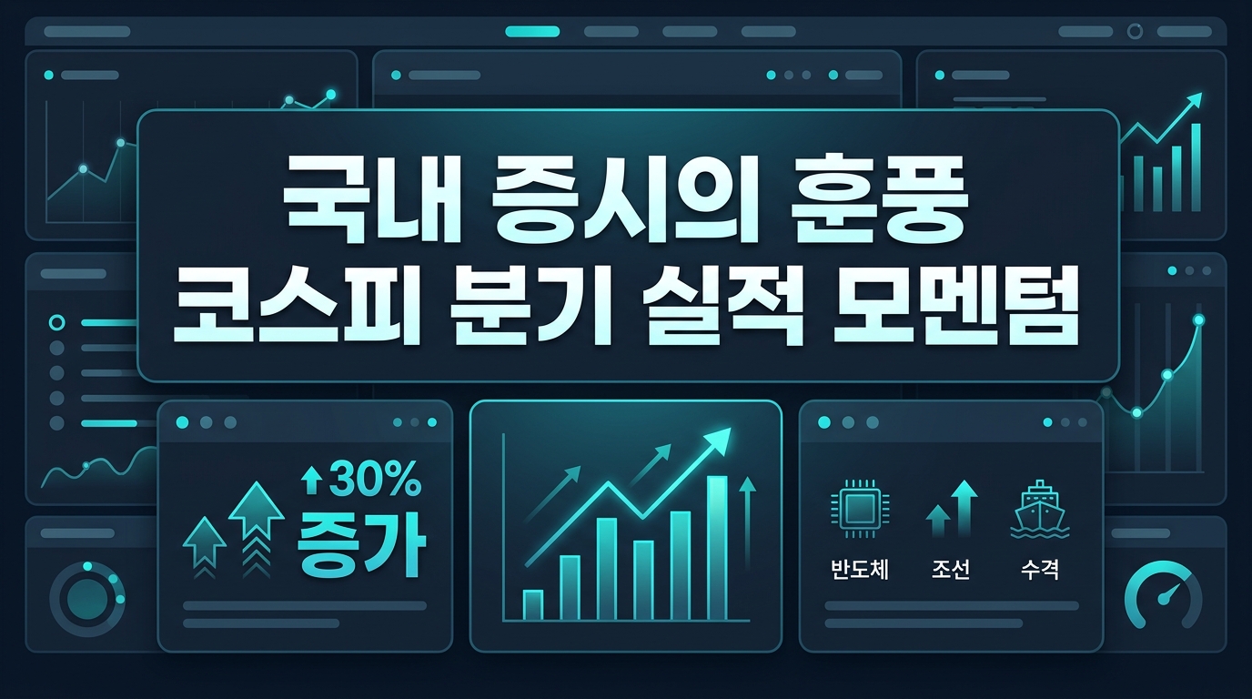 국내 증시의 훈풍 코스피 2분기 실적 모멘텀