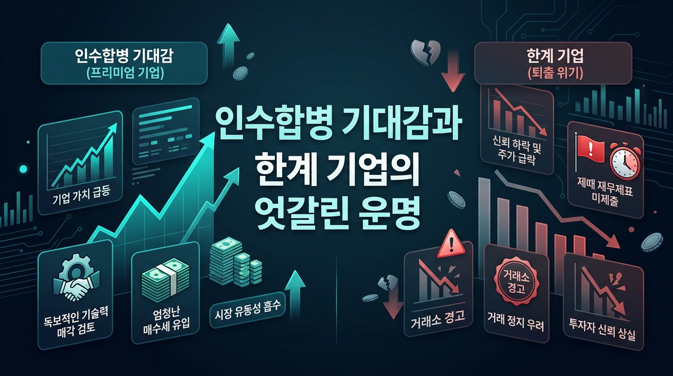 인수합병 기대감과 한계 기업의 엇갈린 운명