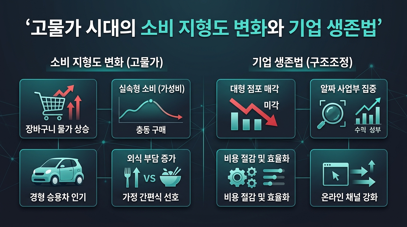 고물가 시대의 소비 지형도 변화와 기업 생존법