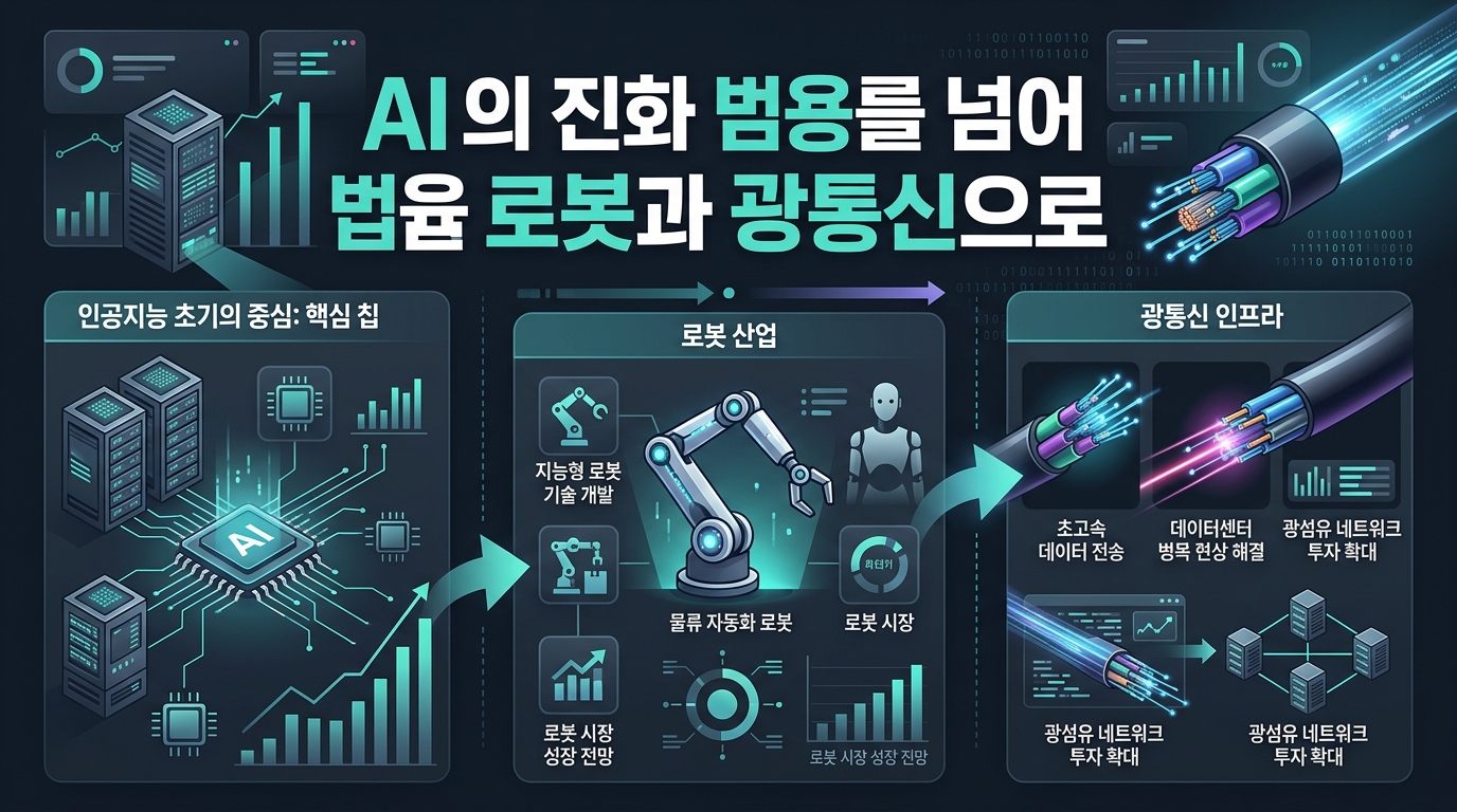 AI의 진화, 범용 GPU를 넘어 로봇과 광통신으로