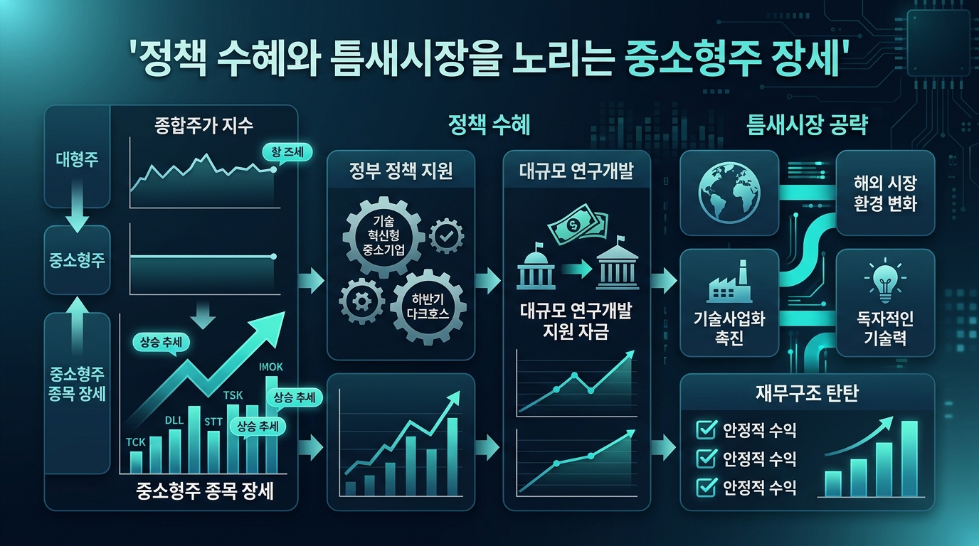 정책 수혜와 틈새시장을 노리는 중소형주 장세