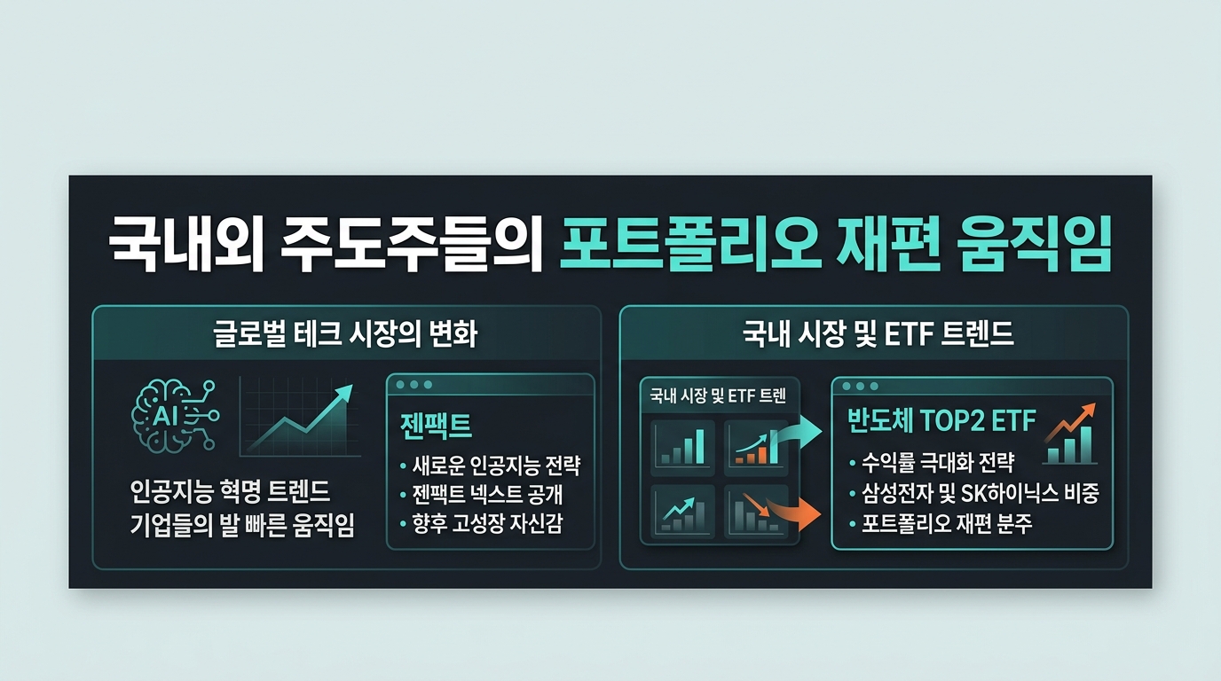 국내외 주도주들의 포트폴리오 재편 움직임