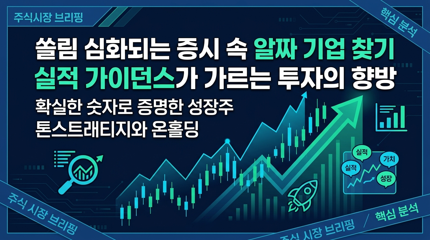 쏠림 심화되는 증시 속 알짜 기업 찾기 실적 가이던스가 가르는 투자의 향방