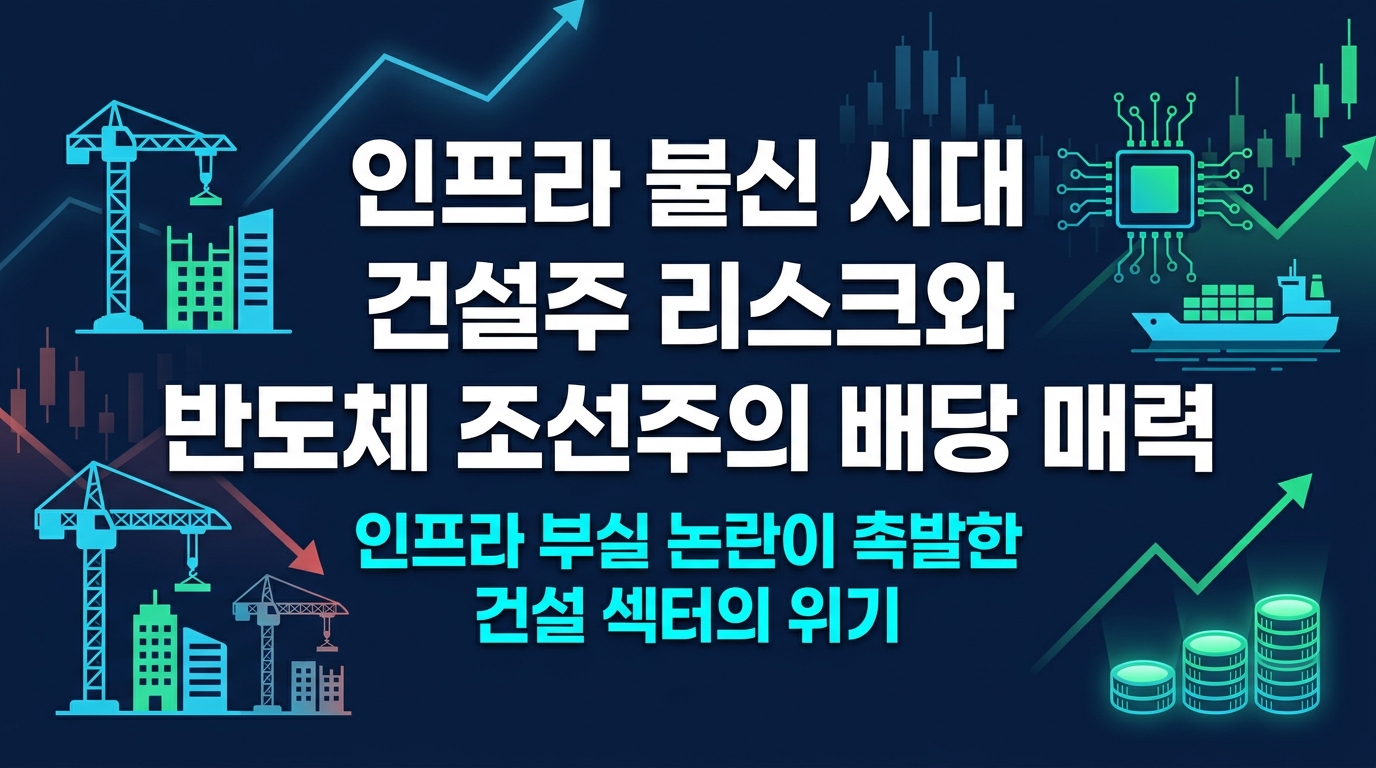 인프라 불신 시대 건설주 리스크와 반도체 조선주의 배당 매력