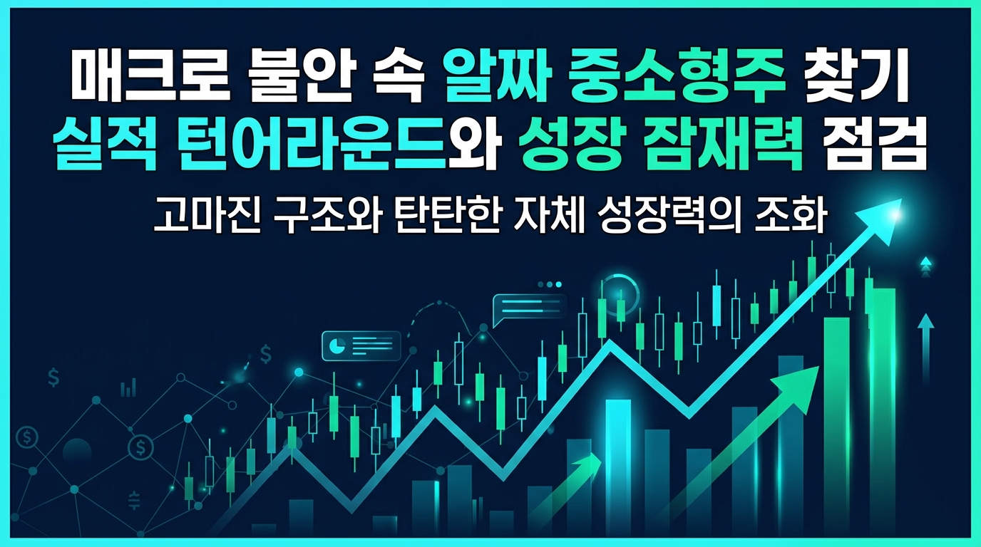 매크로 불안 속 알짜 중소형주 찾기: 실적 턴어라운드와 성장 잠재력 점검