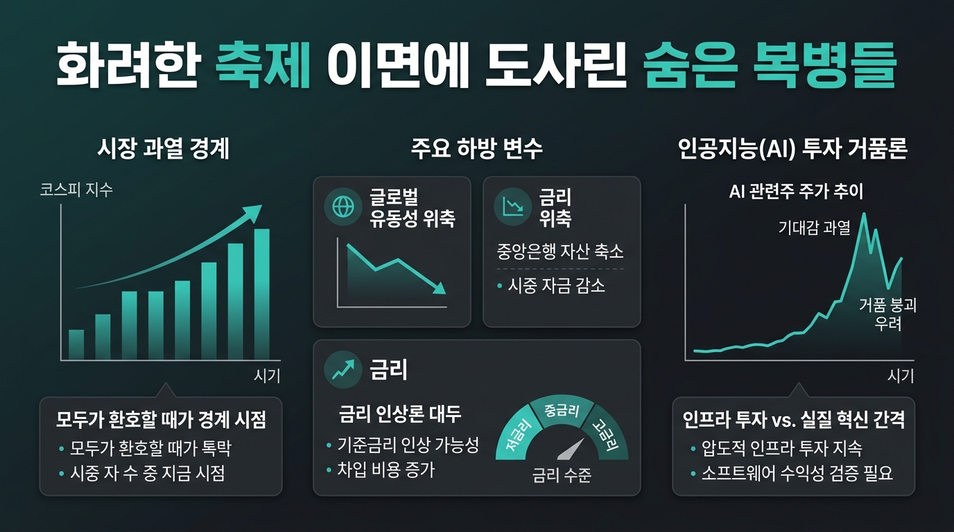 화려한 축제 이면에 도사린 숨은 복병들