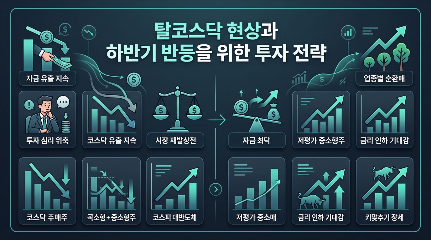 탈코스닥 현상과 하반기 반등을 위한 투자 전략
