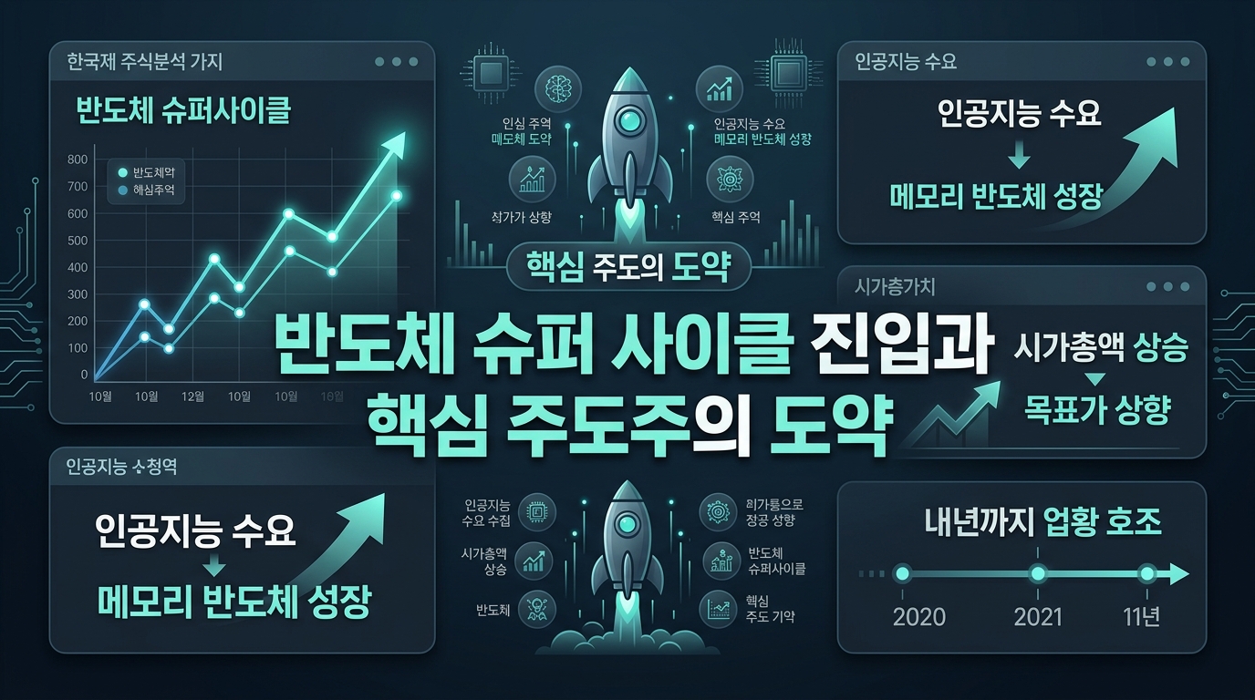 반도체 슈퍼 사이클 진입과 핵심 주도주의 도약