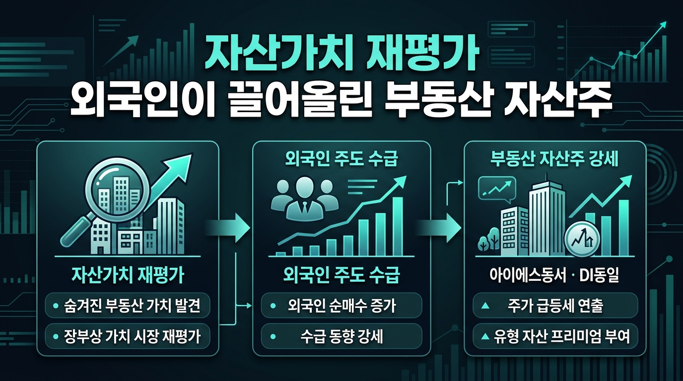 자산가치 재평가, 외국인이 끌어올린 부동산 자산주