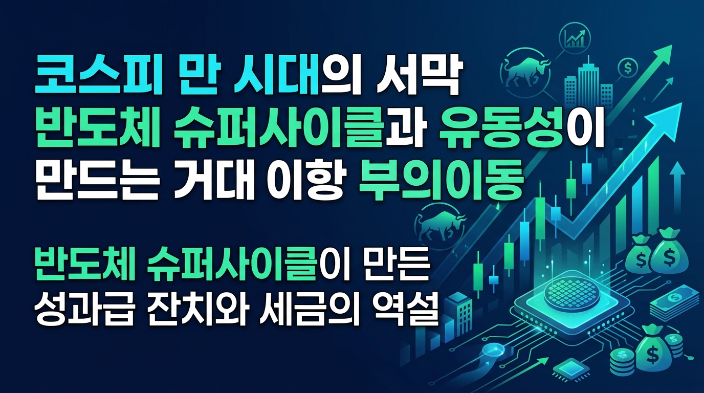코스피 1만 시대의 서막, 반도체 슈퍼사이클과 유동성이 만드는 거대한 부의 이동