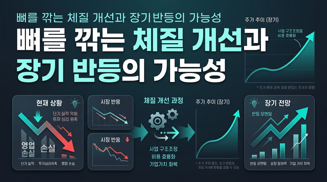 뼈를 깎는 체질 개선과 장기 반등의 가능성