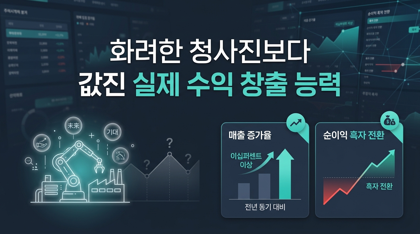 화려한 청사진보다 값진 실제 수익 창출 능력