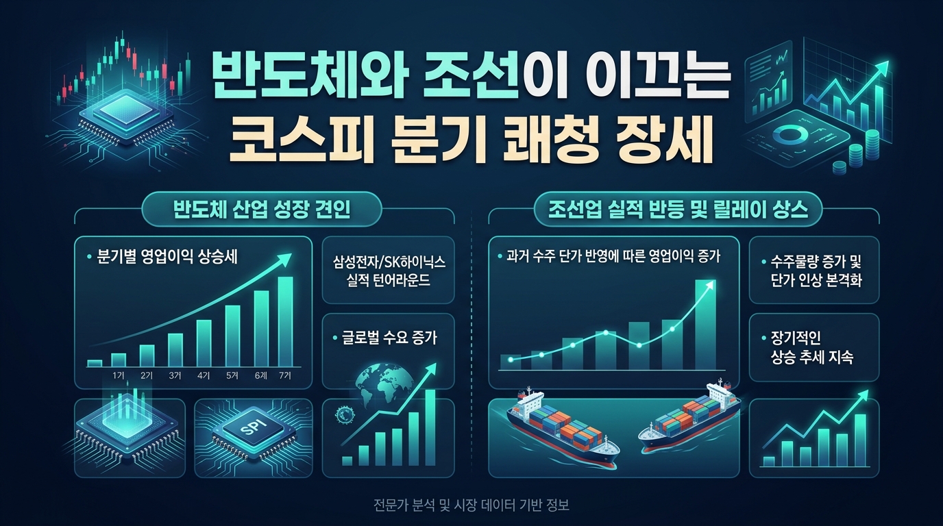 반도체와 조선이 이끄는 코스피 2분기 쾌청 장세
