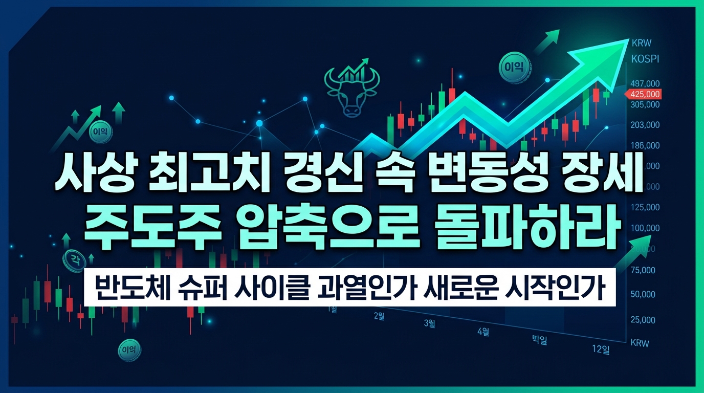 사상 최고치 경신 속 변동성 장세, 주도주 압축으로 돌파하라