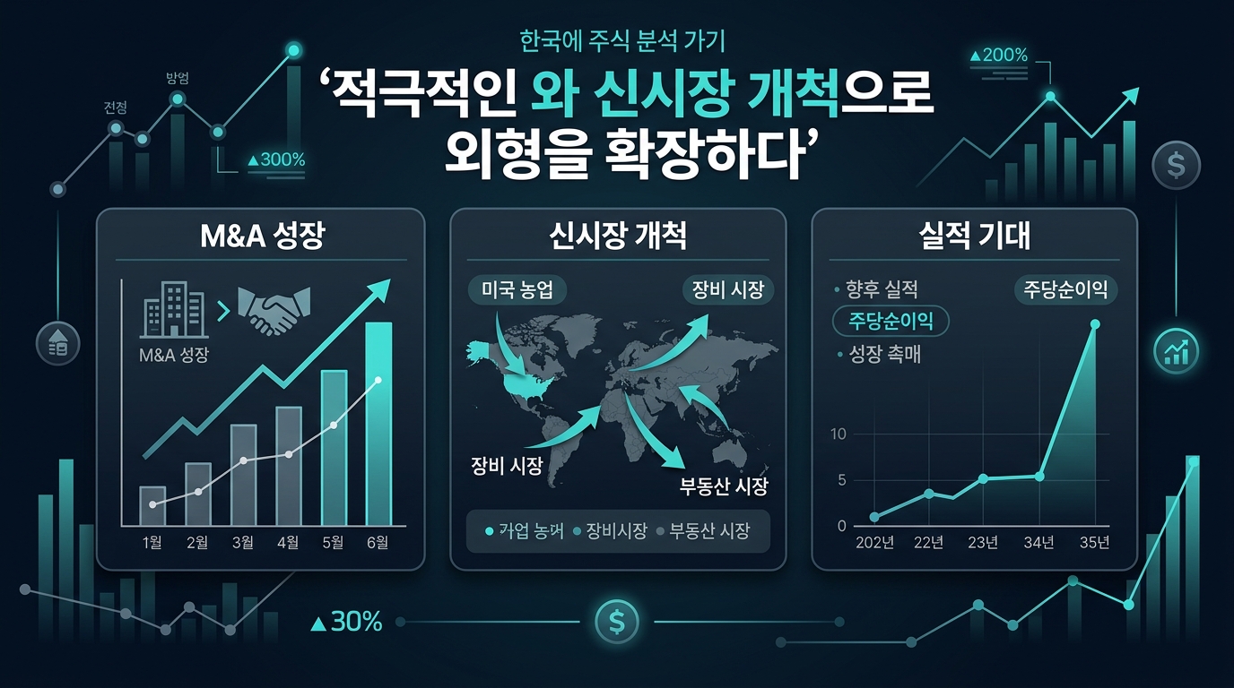 적극적인 M&A와 신시장 개척으로 외형을 확장하다
