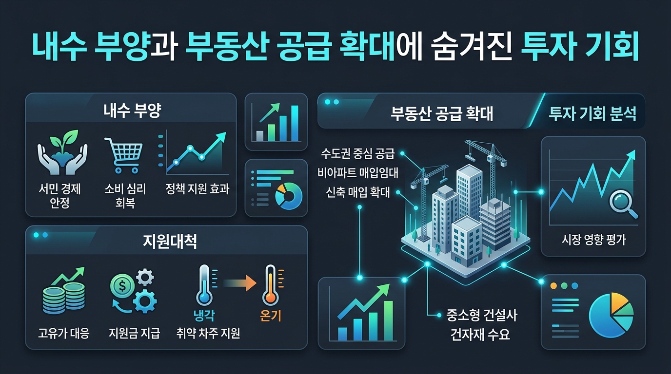 내수 부양과 부동산 공급 확대에 숨겨진 투자 기회