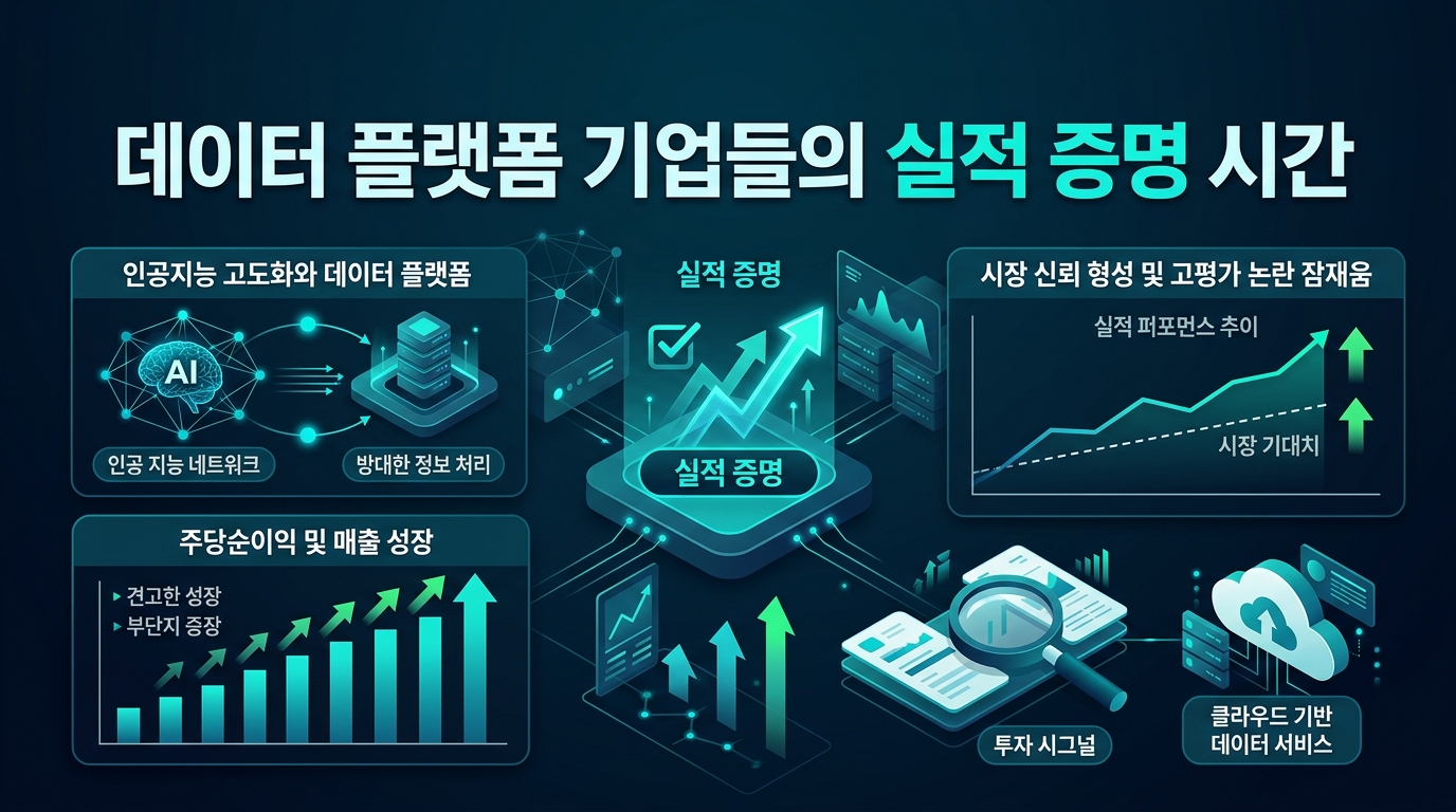 데이터 플랫폼 기업들의 실적 증명 시간