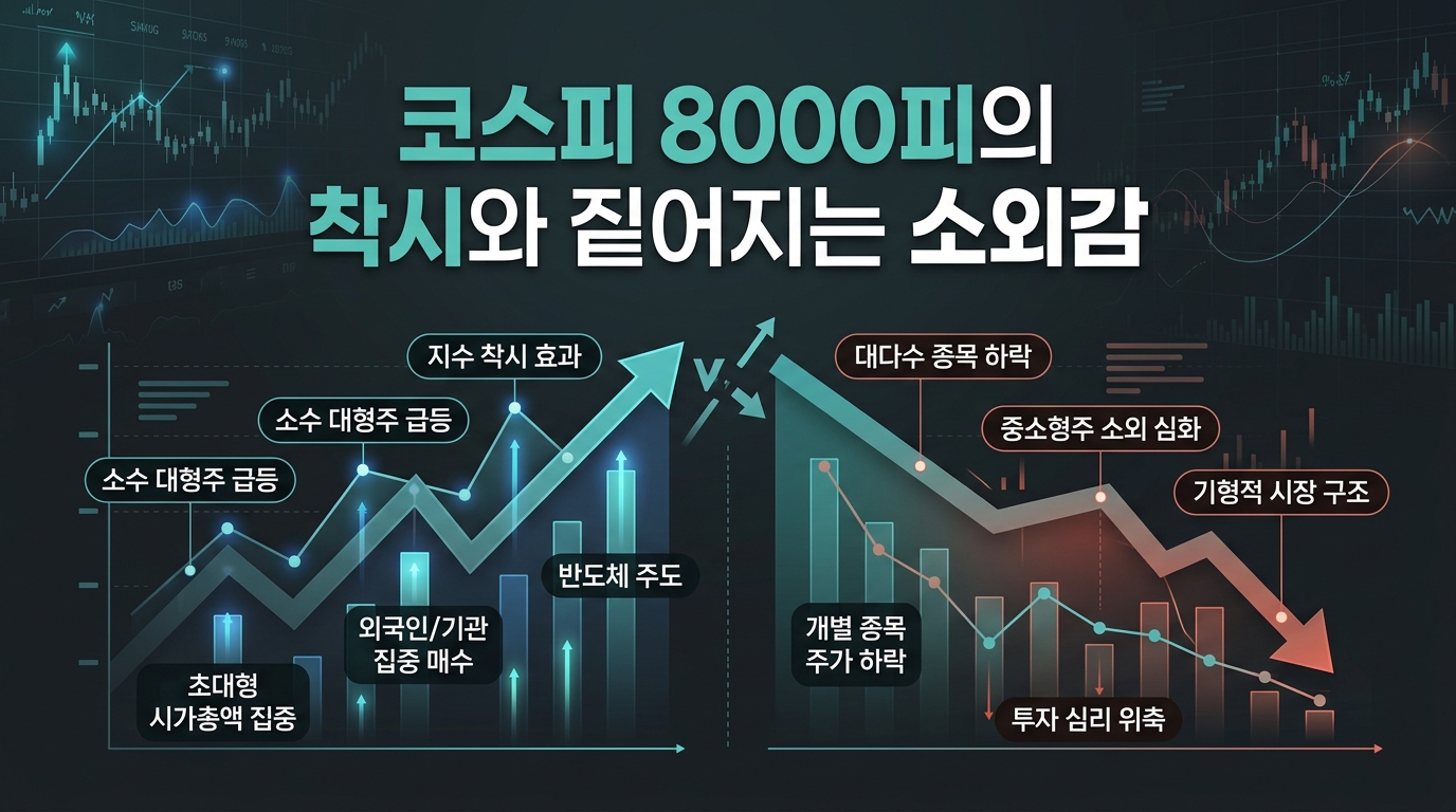 코스피 8000피의 착시와 짙어지는 소외감