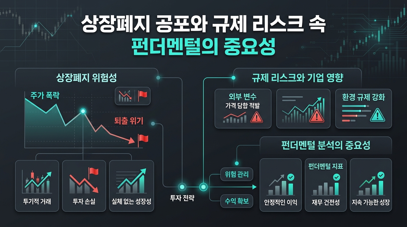 상장폐지 공포와 규제 리스크 속 펀더멘털의 중요성
