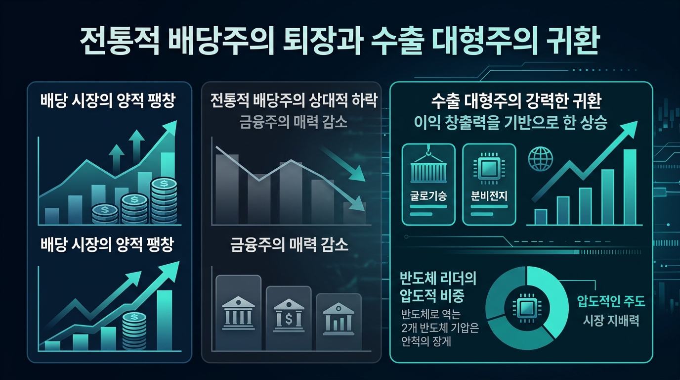 전통적 배당주의 퇴장과 수출 대형주의 귀환