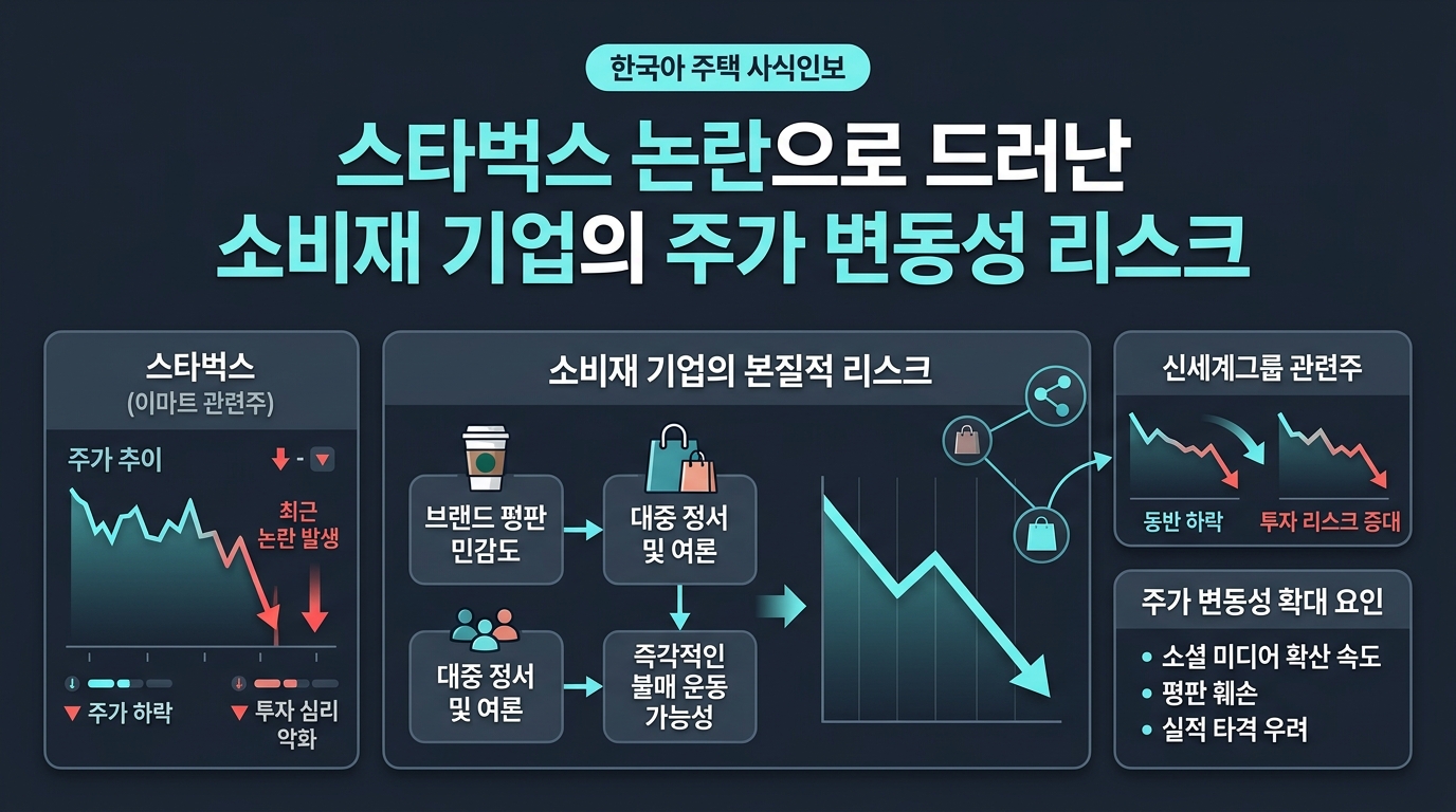 스타벅스 논란으로 드러난 소비재 기업의 주가 변동성 리스크