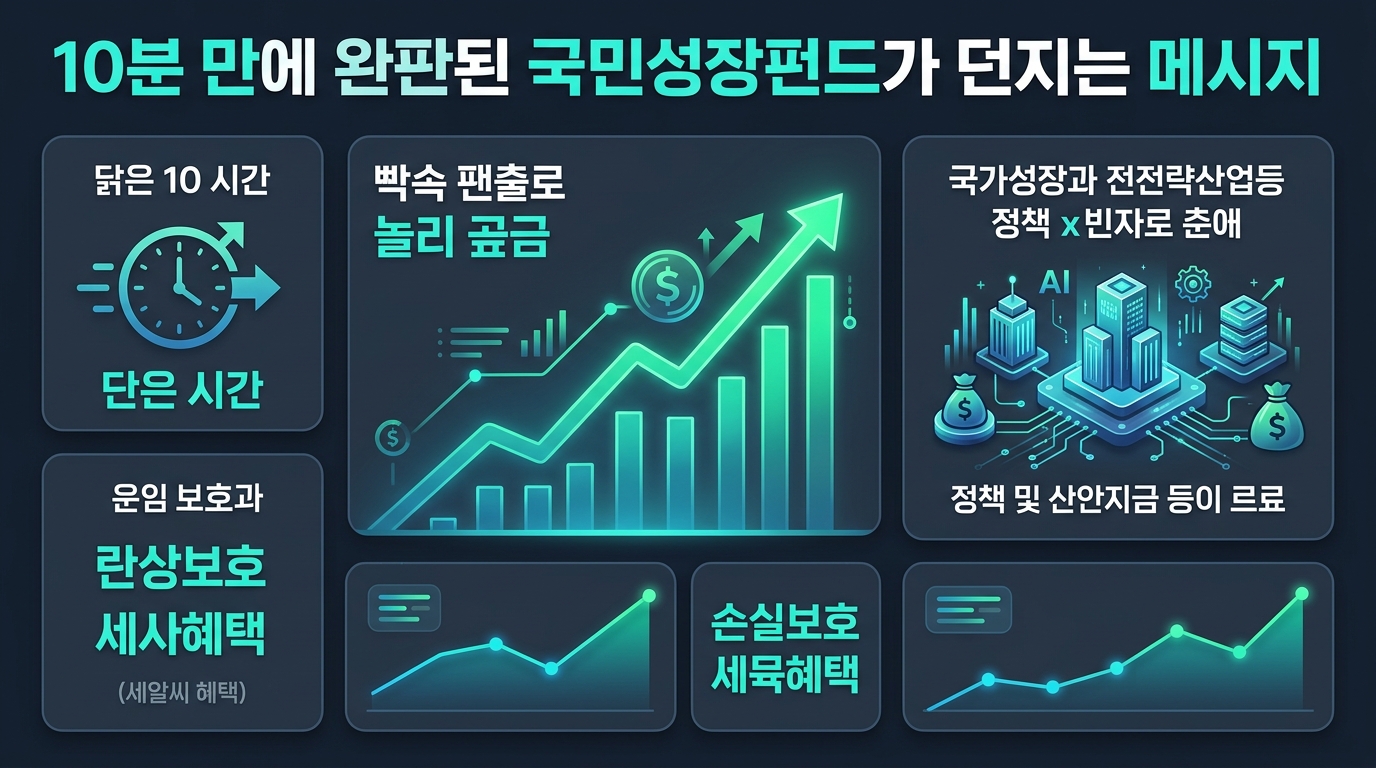 10분 만에 완판된 국민성장펀드가 던지는 메시지