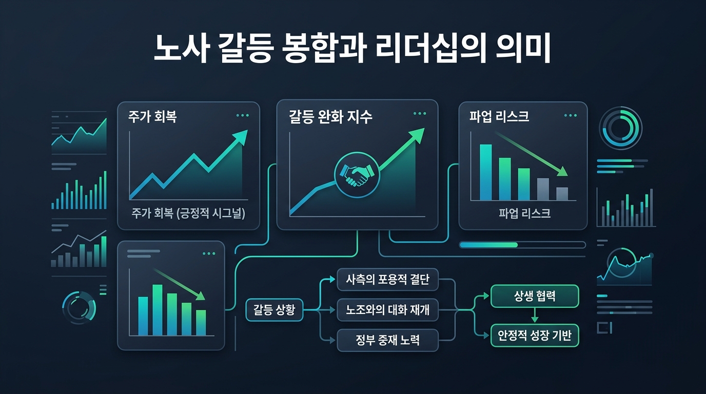노사 갈등 봉합과 리더십의 의미