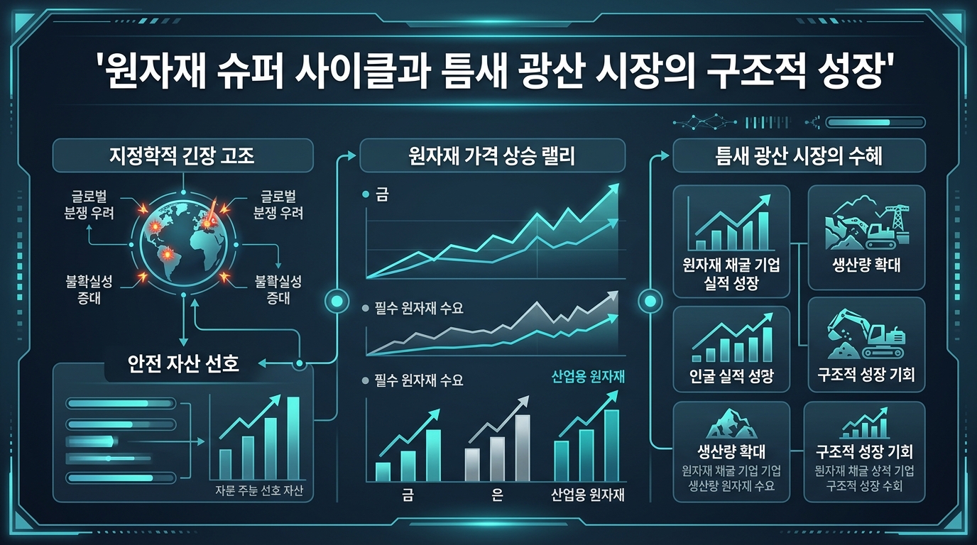 원자재 슈퍼 사이클과 틈새 광산 시장의 구조적 성장
