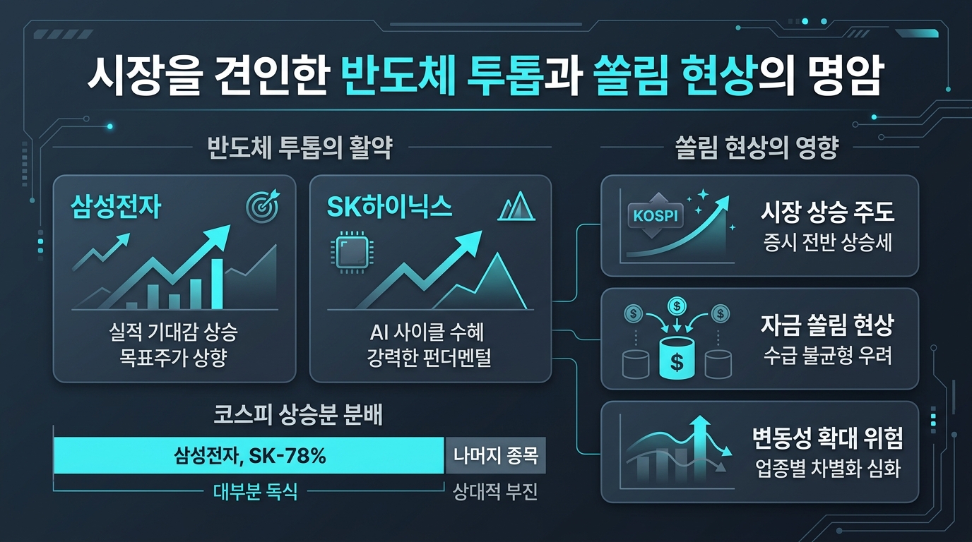 시장을 견인한 반도체 투톱과 쏠림 현상의 명암