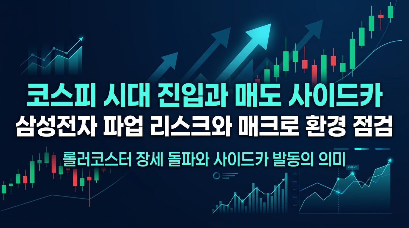 코스피 8000 시대 진입과 매도 사이드카, 삼성전자 파업 리스크와 매크로 환경 점검