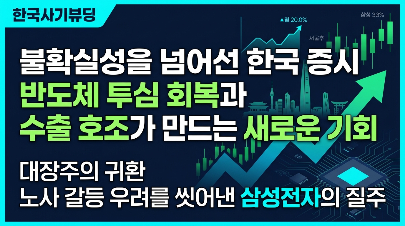 불확실성을 넘어선 한국 증시, 반도체 투심 회복과 수출 호조가 만드는 새로운 기회