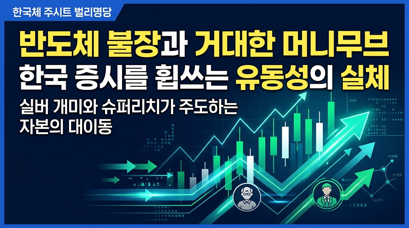 반도체 불장과 거대한 머니무브, 한국 증시를 휩쓰는 유동성의 실체