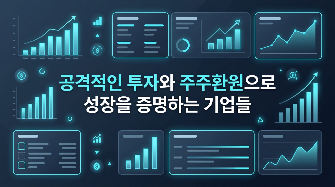 공격적인 투자와 주주환원으로 성장을 증명하는 기업들