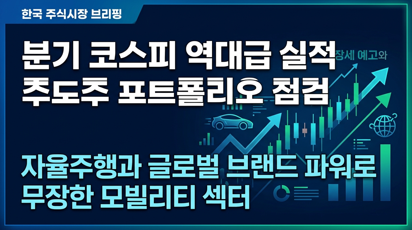 2분기 코스피 역대급 실적 장세 예고와 주도주 포트폴리오 점검