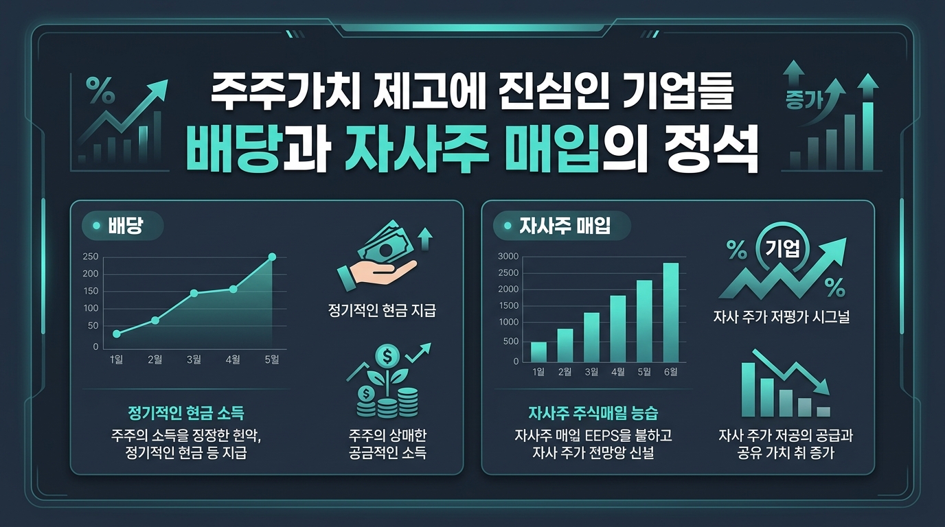 주주가치 제고에 진심인 기업들, 배당과 자사주 매입의 정석