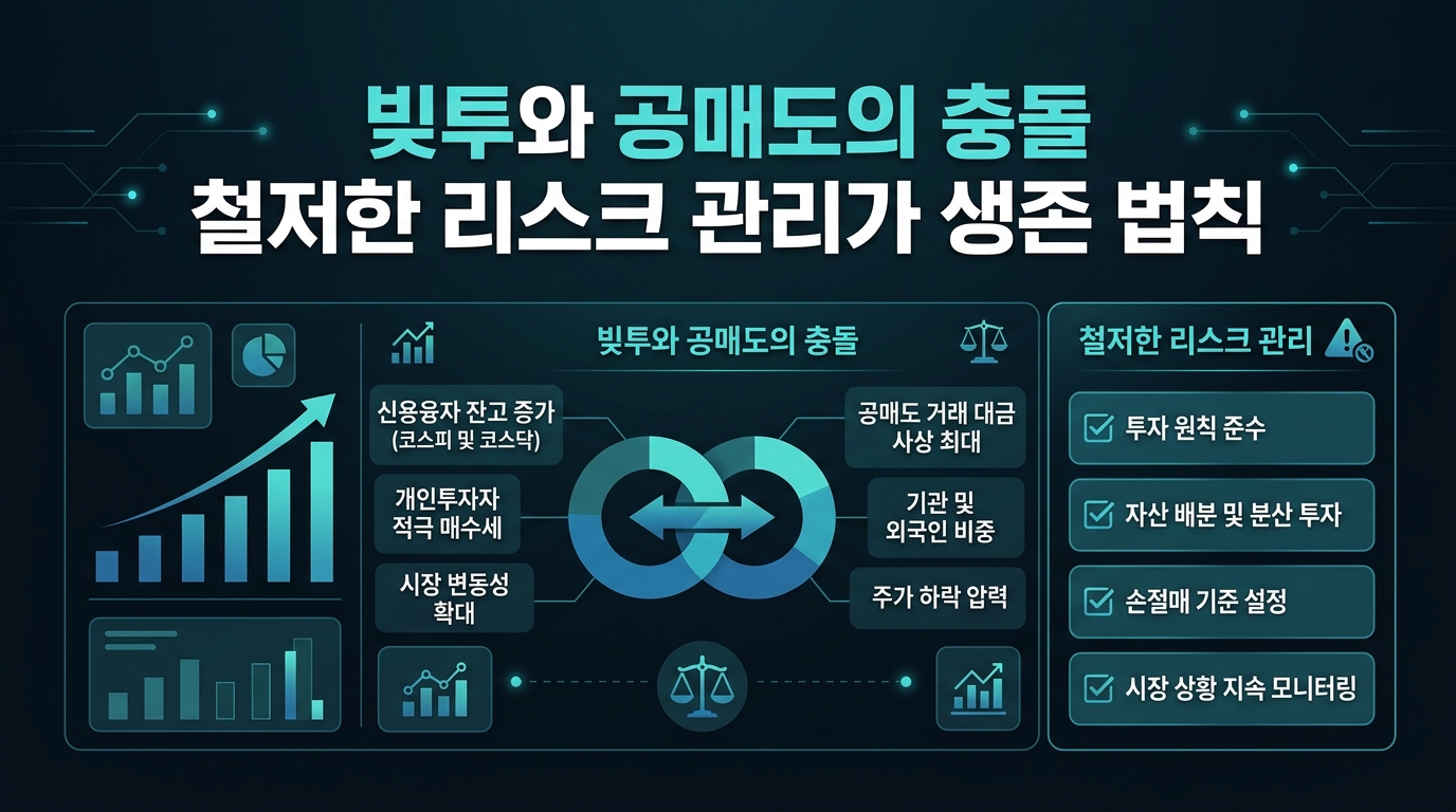 빚투와 공매도의 충돌, 철저한 리스크 관리가 생존 법칙
