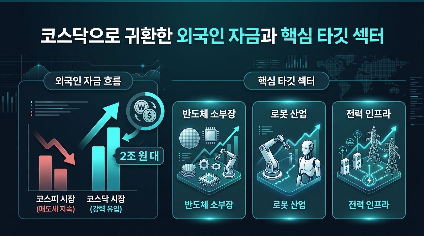 코스닥으로 귀환한 외국인 자금과 핵심 타깃 섹터