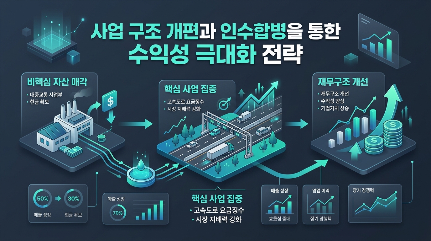 사업 구조 개편과 인수합병을 통한 수익성 극대화 전략