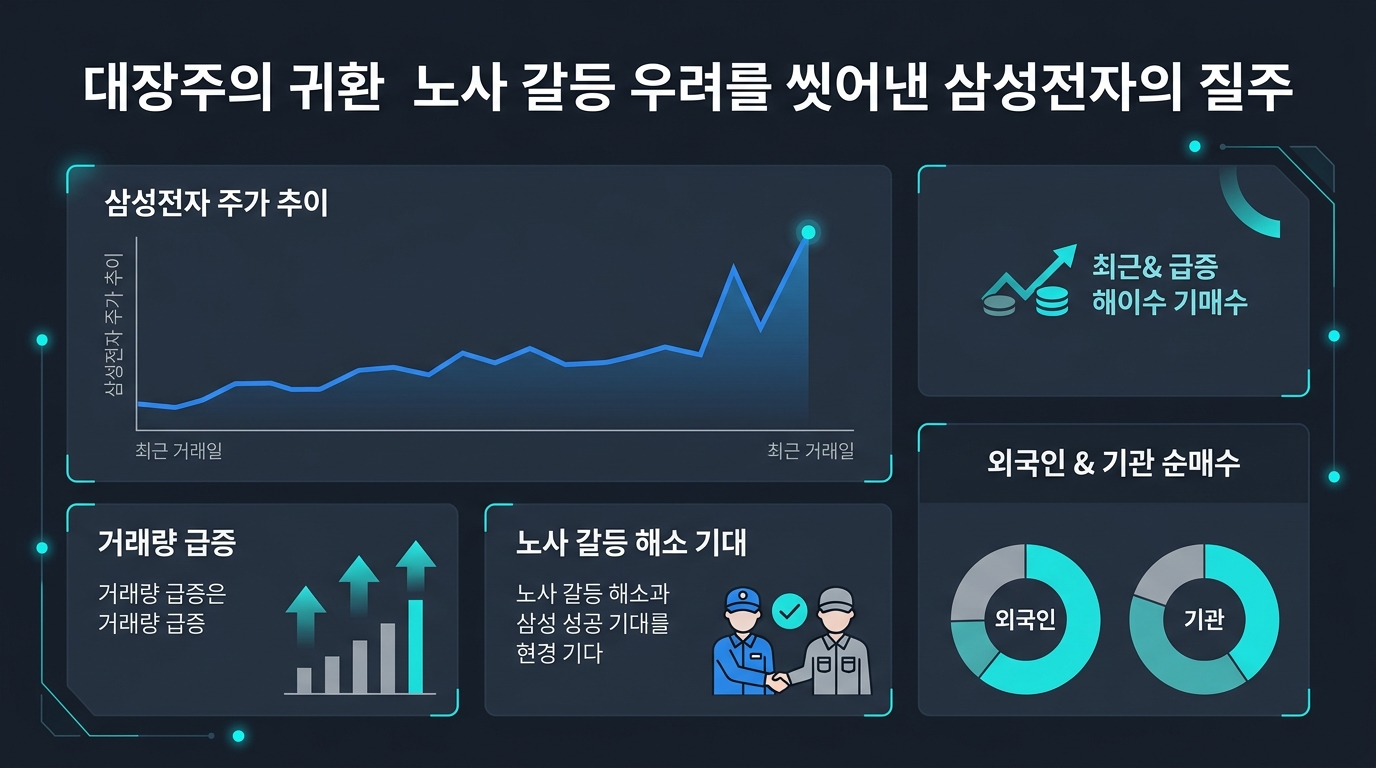 대장주의 귀환, 노사 갈등 우려를 씻어낸 삼성전자의 질주