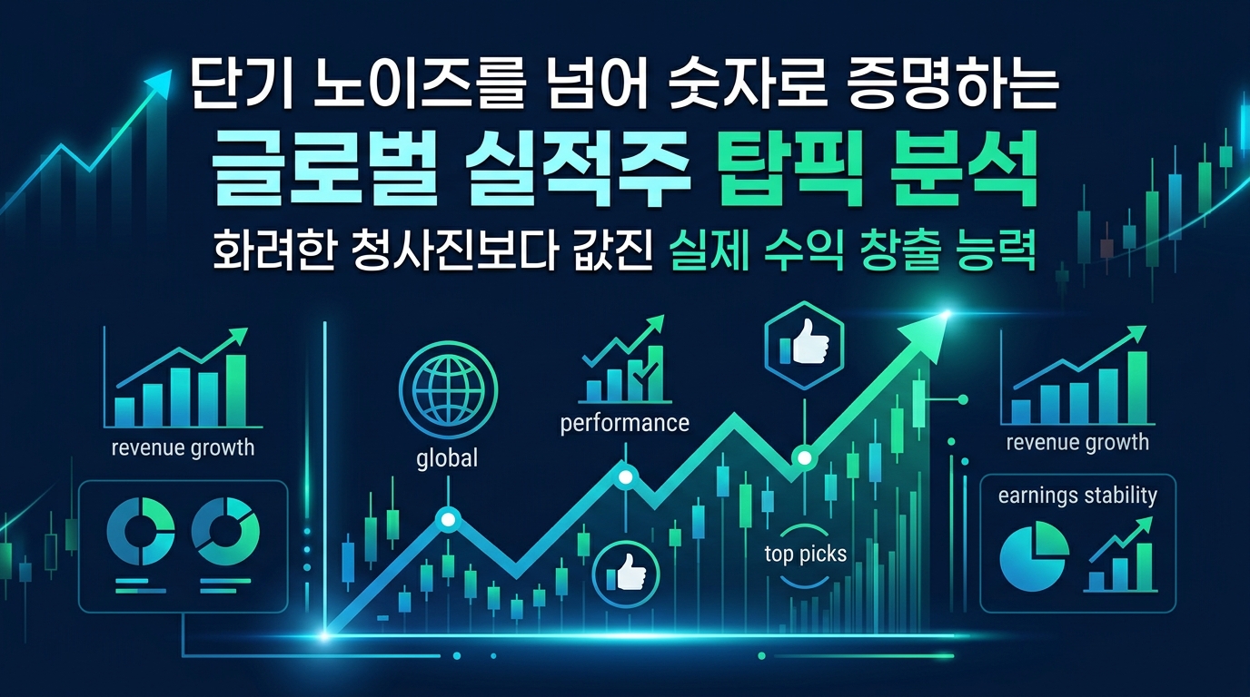 단기 노이즈를 넘어 숫자로 증명하는 글로벌 실적주 탑픽 분석