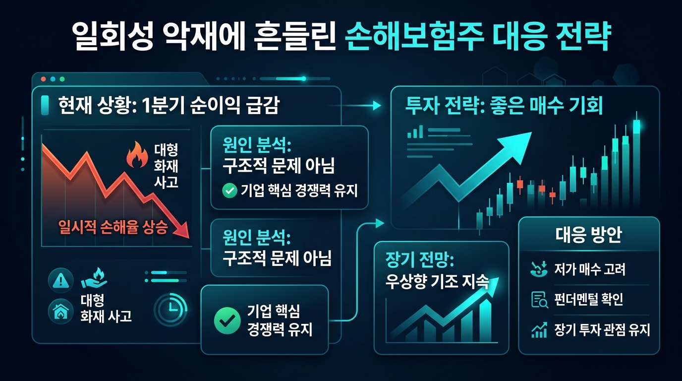 일회성 악재에 흔들린 손해보험주 대응 전략