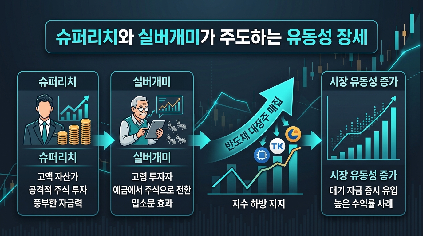 슈퍼리치와 실버개미가 주도하는 유동성 장세