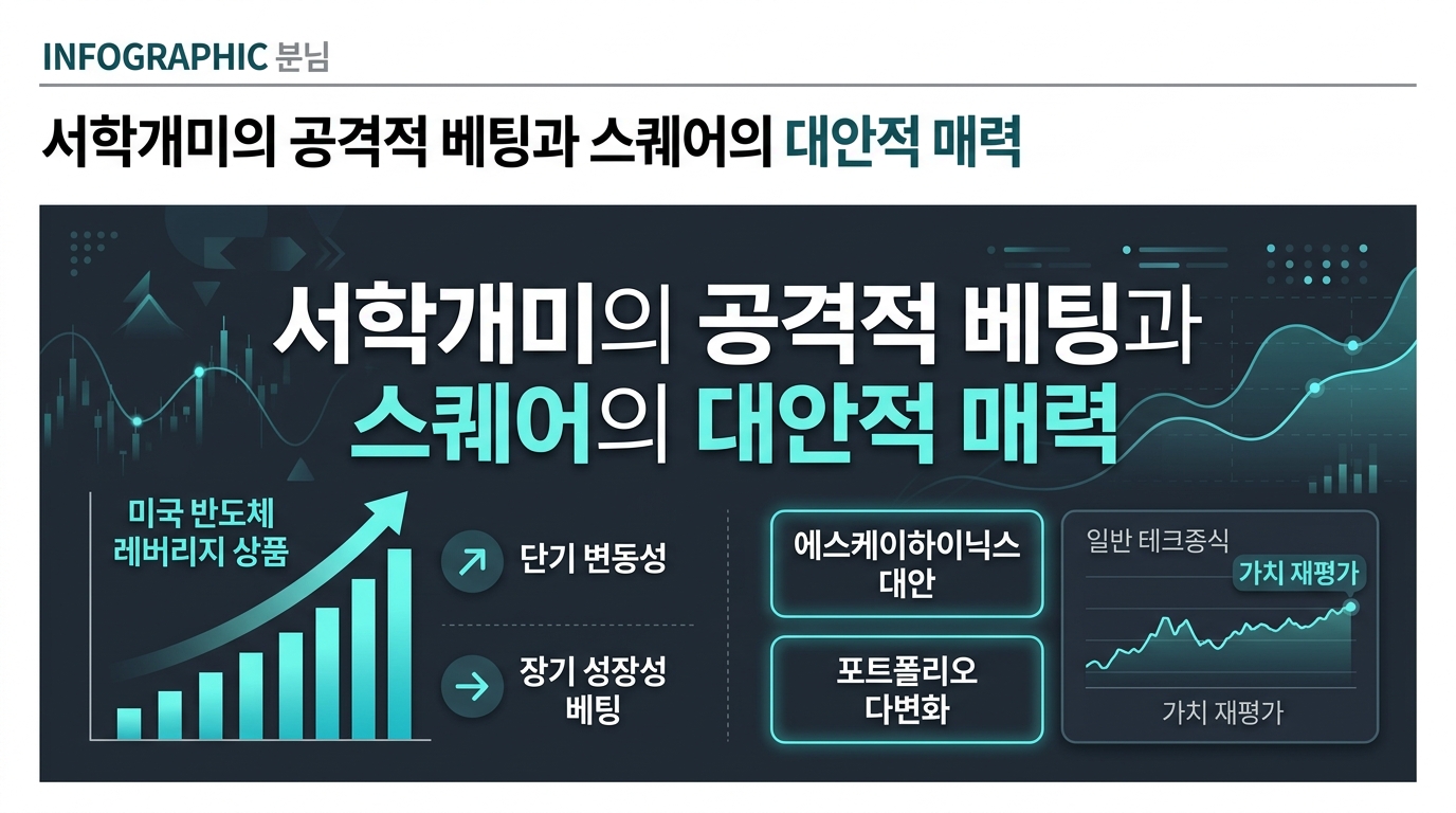 서학개미의 공격적 베팅과 SK스퀘어의 대안적 매력