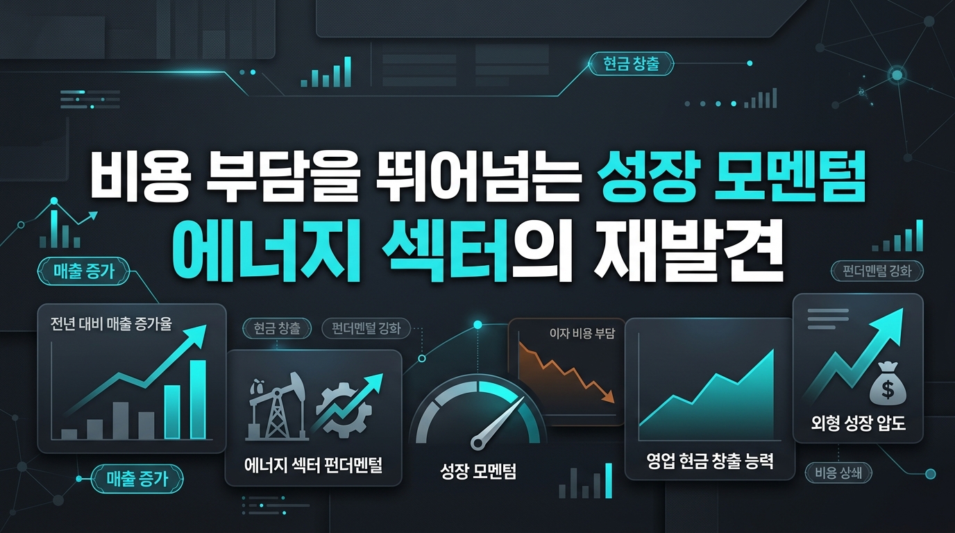 비용 부담을 뛰어넘는 성장 모멘텀 에너지 섹터의 재발견