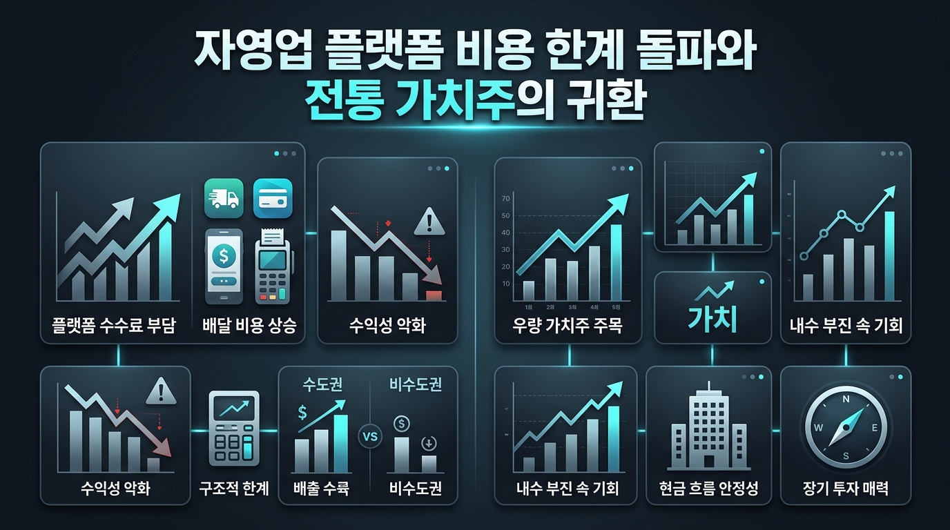 자영업 플랫폼 비용 한계 돌파와 전통 가치주의 귀환