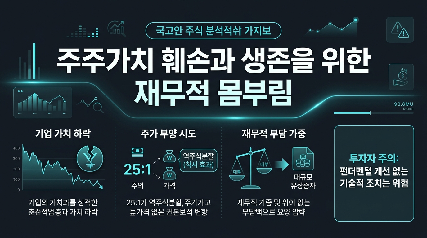 주주가치 훼손과 생존을 위한 재무적 몸부림
