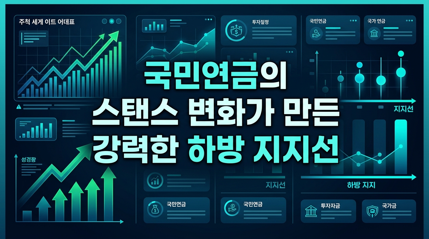 국민연금의 스탠스 변화가 만든 강력한 하방 지지선